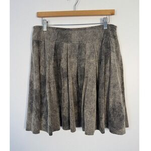 Animal Print INC International Concepts Womens Size 8 A-Line Skirt Grey Textured